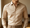 Men Basic Long Sleeve Shirt