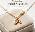 Initial Letter Charm Necklace
