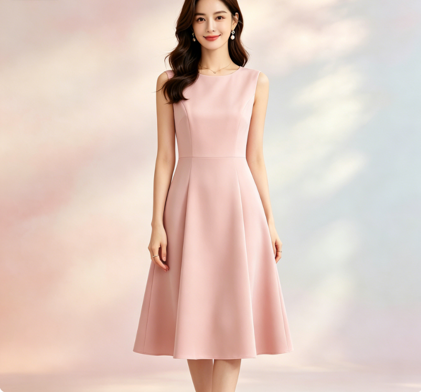 Women Elegant Midi Dress